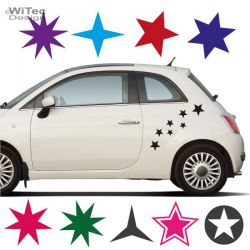 AA004 Sterne Aufkleber Stars stern Sticker auto bike Fahrrad