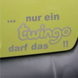 AA027 Renault twingo Aufkleber Schriftzug auto