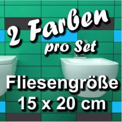 FA703 Fliesenaufkleber 1qm Kacheldekor Bad Deko 15x20