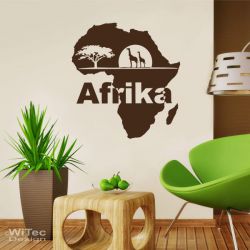 WA202 Wandaufkleber AFRIKA Wandtattoo Kinderzimmer
