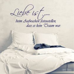 WA220 Wandaufkleber LIEBE IST... Wandtattoo