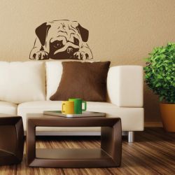 WA294 Wandaufkleber MOPS Hund wandtattoo Tiere Aufkleber
