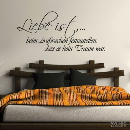 WA220 Wandaufkleber LIEBE IST... Wandtattoo