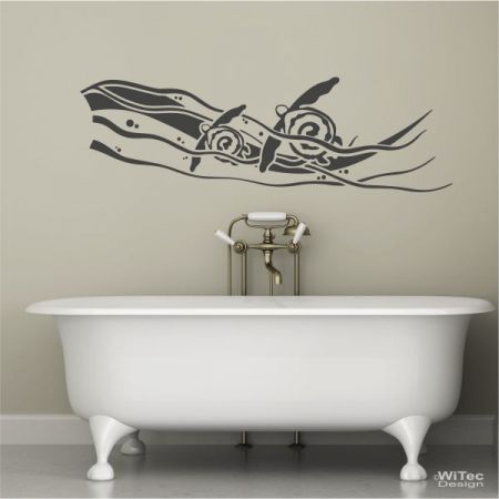 WA168 Wandaufkleber SCHILDKR&Ouml;TEN TURTLES Wandtattoo
