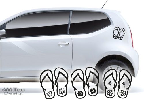 Autoaufkleber Hawaii Sandalen Hibiskus Aufkleber Auto Autoaufkleber Hawaii Sandalen Hibiskus Aufkleber Auto