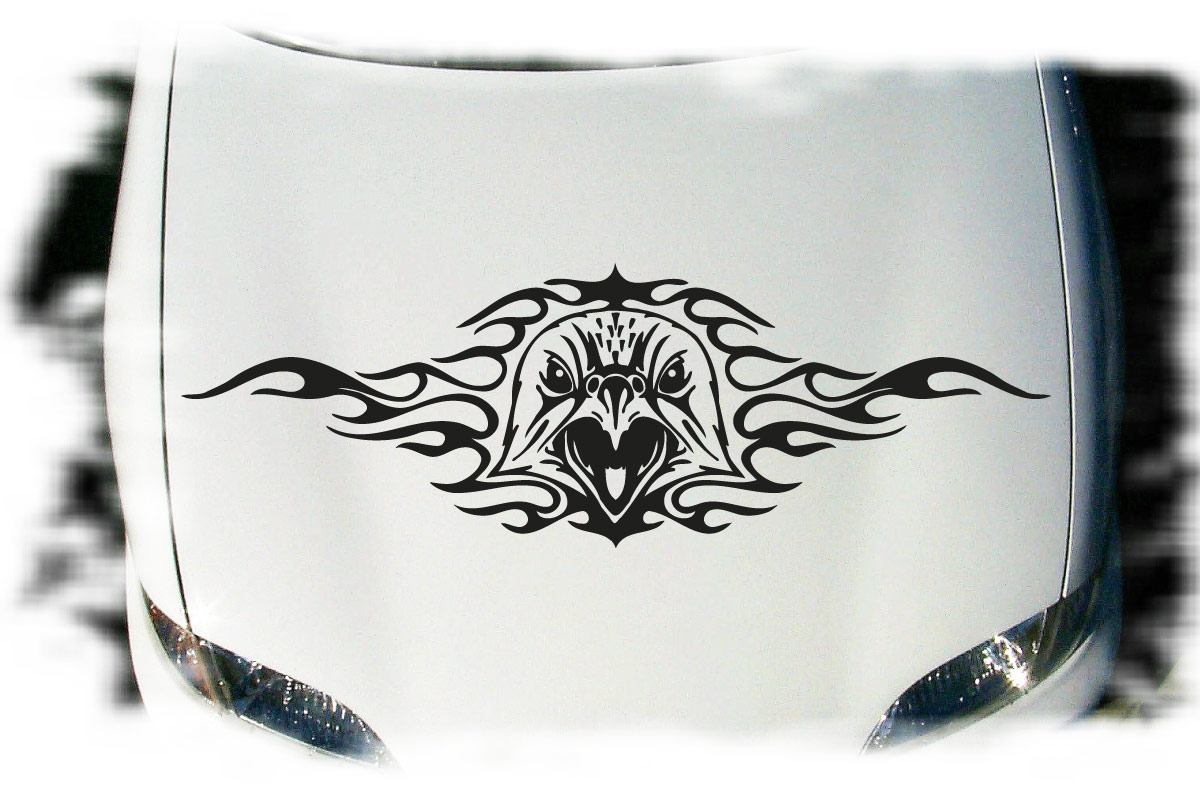 Adler Auto Aufkleber Tattoo Motorhaube