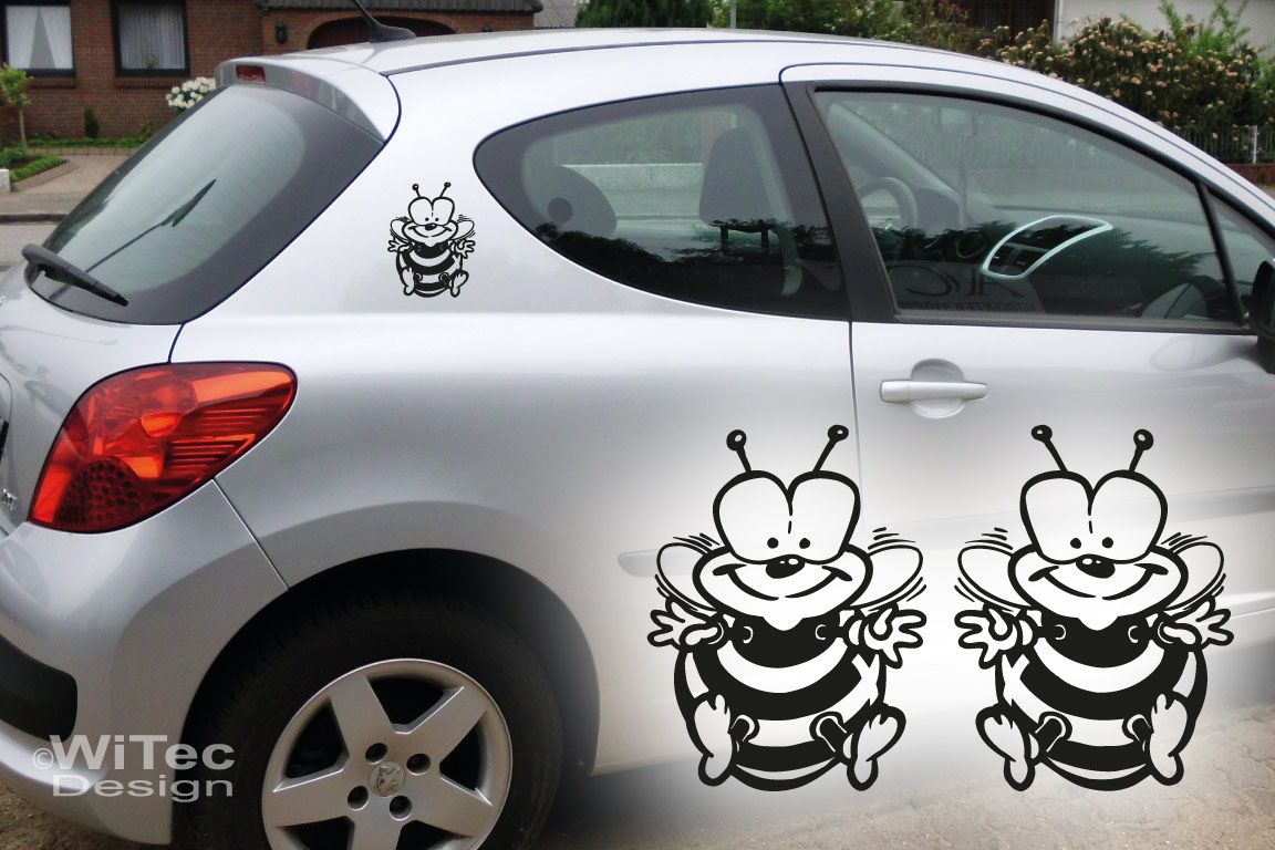 Autoaufkleber Biene 2er set Aufkleber