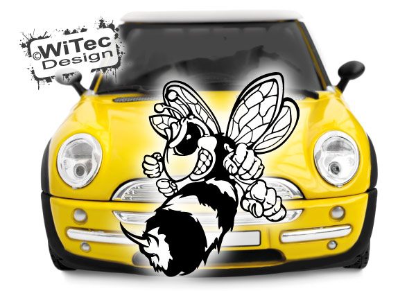 Böse Biene Hornisse Wespe Auto Aufkleber Autoaufkleber Autoaufkleber Biene Hornisse