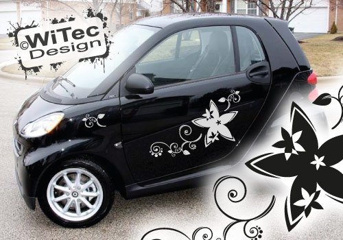 Auto Aufkleber Blumen Ranken Styling Set Auto Aufkleber Blumen Ranken Styling Set