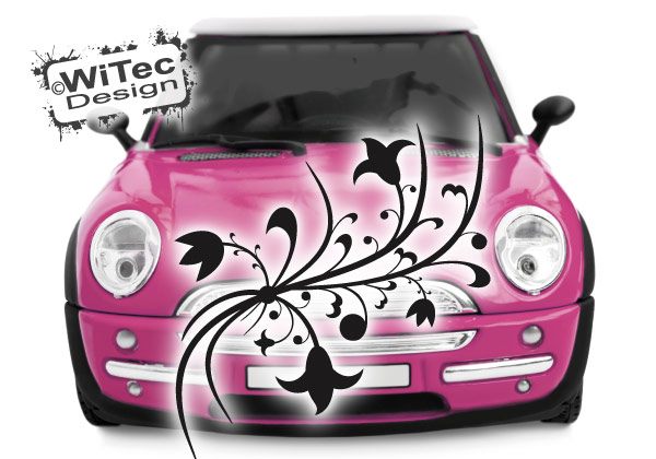 Autoaufkleber Blumenranke