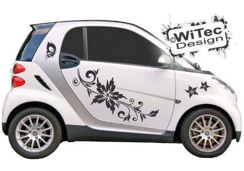 Autoaufkleber Blumen Ranke