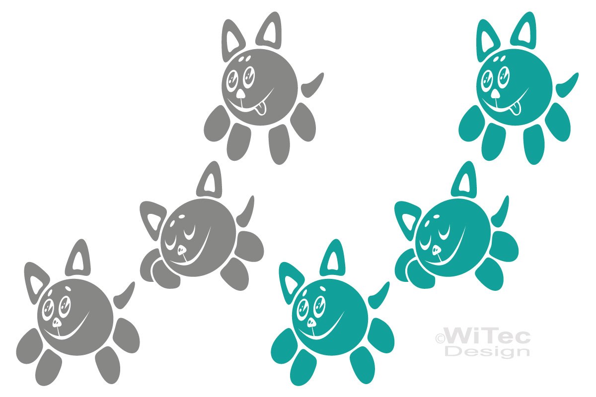 Auto Aufkleber Katzen Sticker Autoaufkleber SET