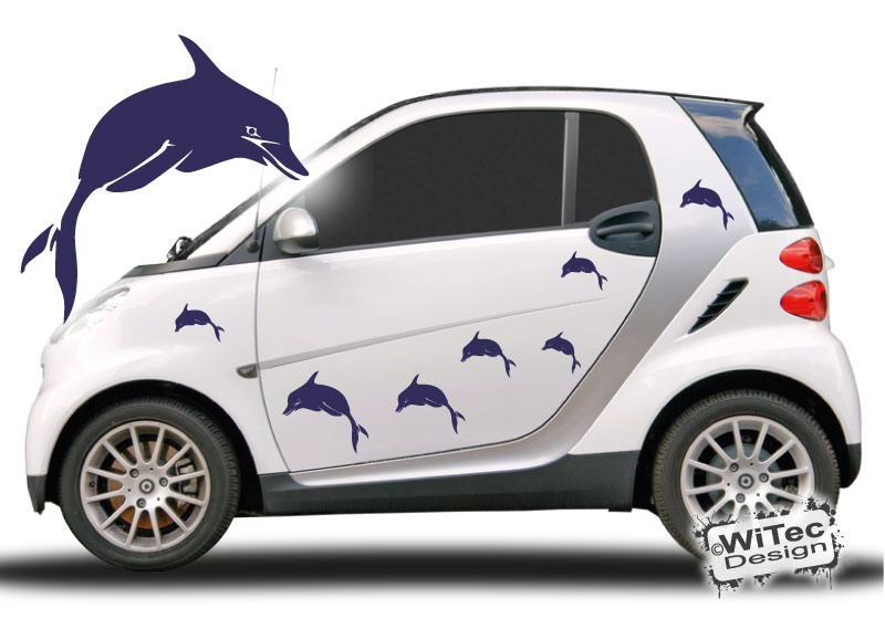 Autoaufkleber Delphin Delfin Auto Aufkleber Set Autoaufkleber Delphin Delfin Auto Aufkleber Set
