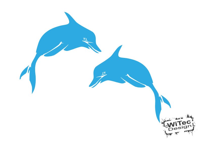 Autoaufkleber Delphin Delfin Auto Aufkleber Set Autoaufkleber Delphin Delfin Auto Aufkleber Set
