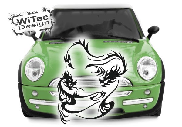 Drache Tribal Tattoo Drachen Dragon Auto Aufkleber Autoaufkleber Drache Drachen