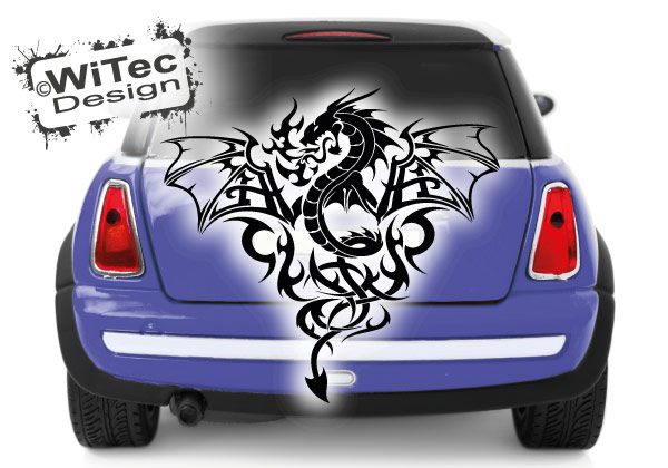 Autoaufkleber Drache Tribal