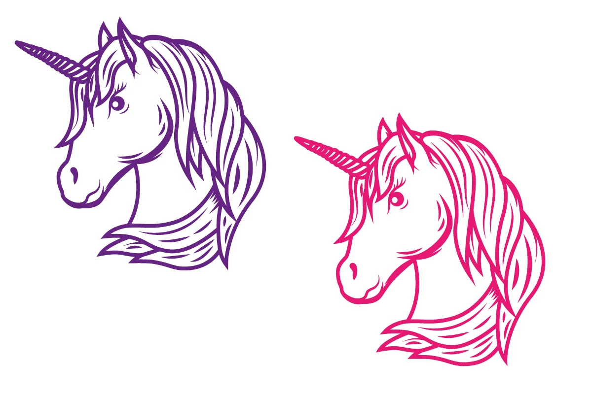 Ausmalbild Einhorn Fabelwesen Einhorner Unicorn