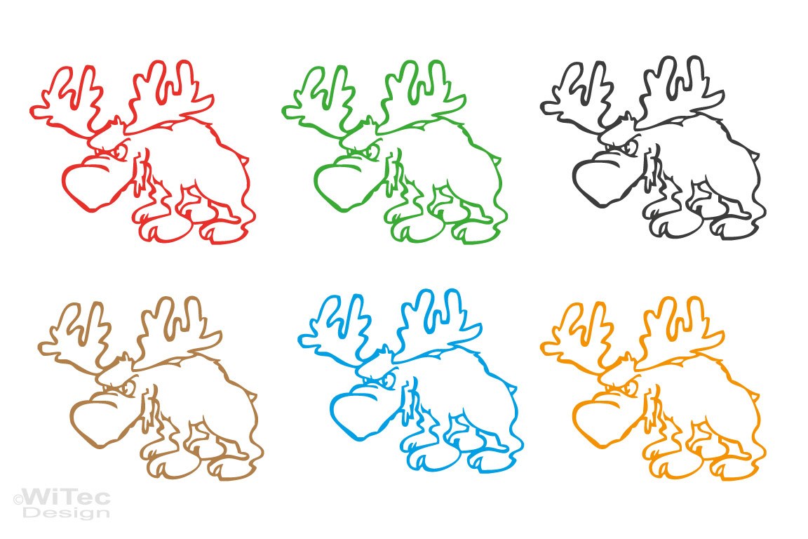 Auto Aufkleber Lustiger Elch Autoaufkleber Tattoo