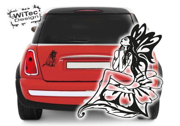 Autoaufkleber Elfe Blume Schmetterling Auto Aufkleber Autoaufkleber Elfe Blume Schmetterling Auto Aufkleber