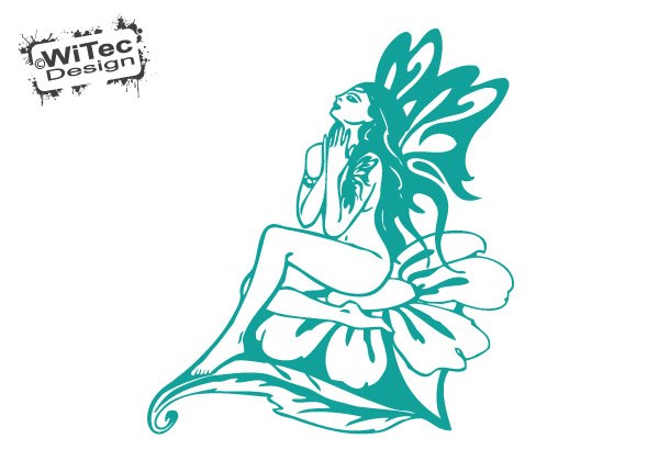 Autoaufkleber Elfe Blume Schmetterling Auto Aufkleber Autoaufkleber Elfe Blume Schmetterling Auto Aufkleber