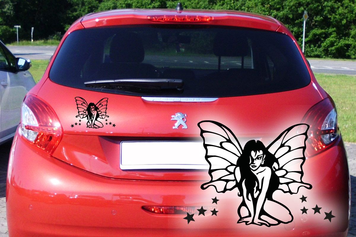 Elfe Schmetterling Auto Aufkleber Tattoo