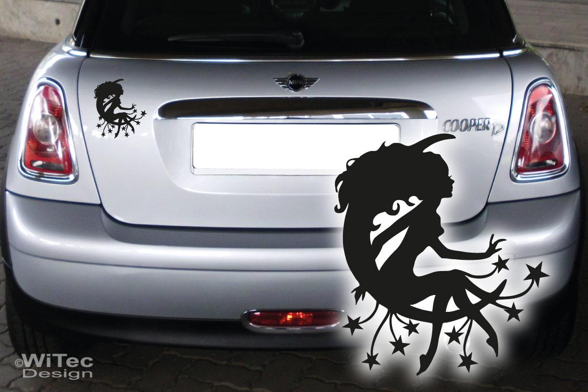 Autoaufkleber Elfe Sterne Mond Auto Aufkleber Autoaufkleber Elfe Mond Sterne Sticker