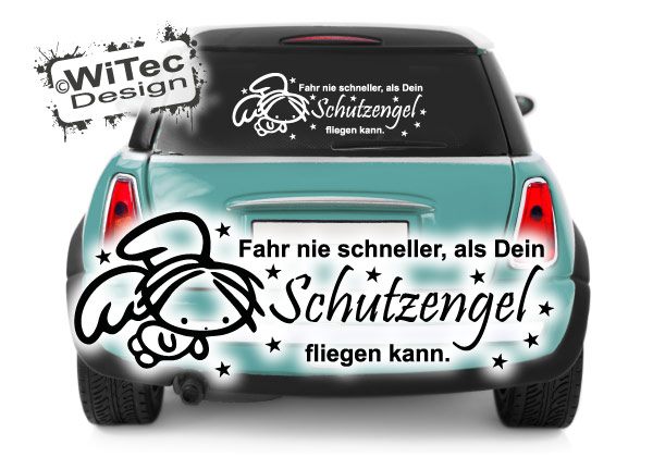 Autoaufkleber Schutzengel Engel Sterne Engel Schutzengel Autoaufkleber