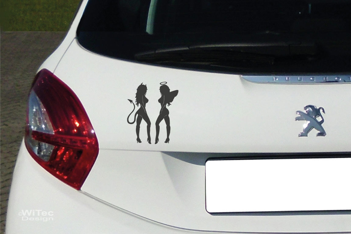 Engel Teufel Auto Aufkleber Sticker Engel Teufel Auto Aufkleber Autoaufkleber