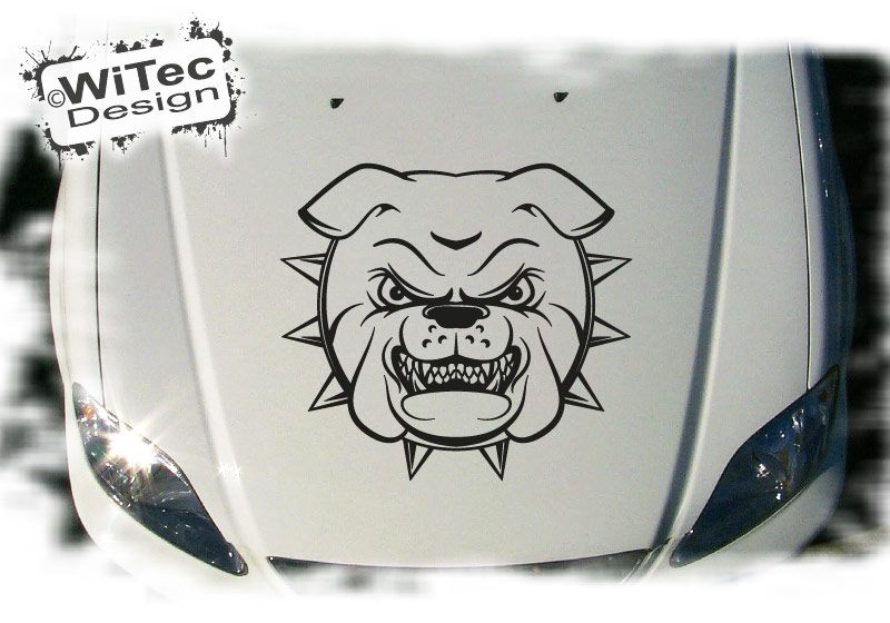 Autoaufkleber Bulldogge Auto Aufkleber Motorhaube