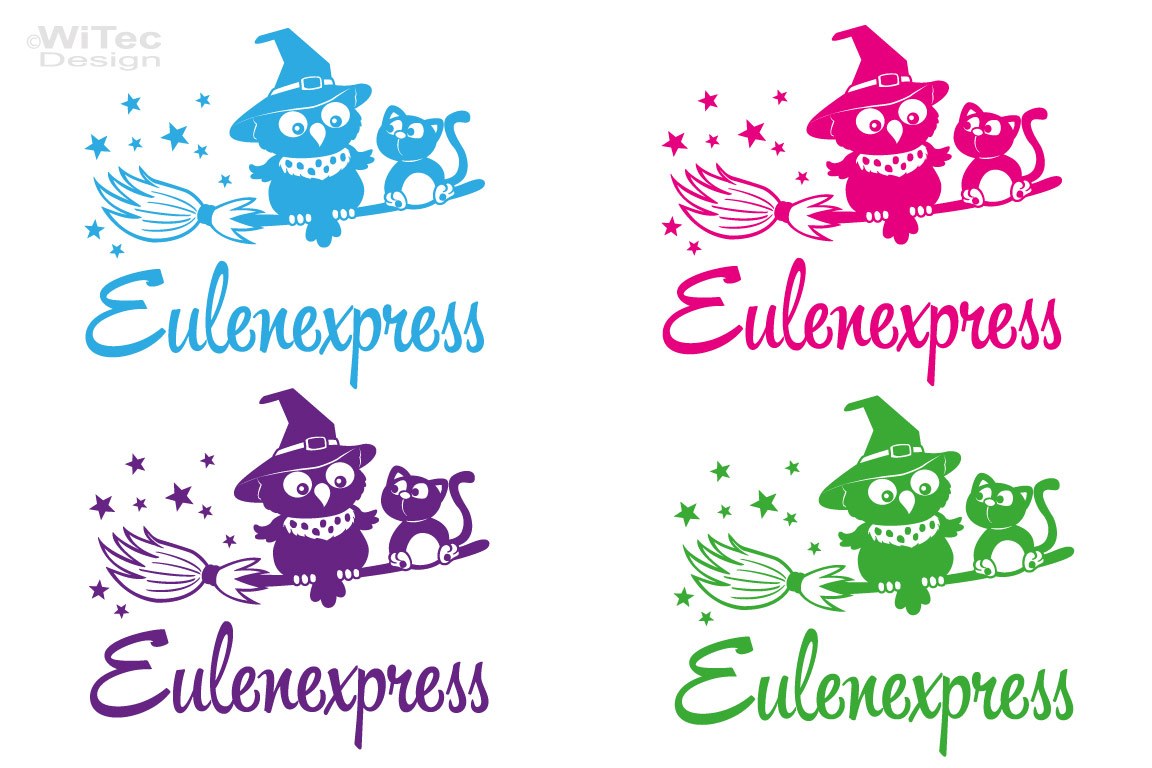 Auto Aufkleber Hexe Eule Eulenexpress Katze Autoaufkleber Auto Aufkleber Hexe Eule Eulenexpress Katze Autoaufkleber