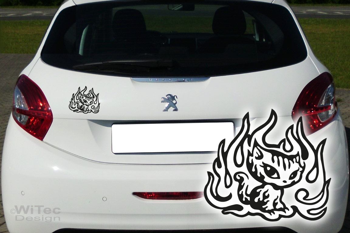 Autoaufkleber Katze Flaming Kitty Auto Aufkleber Auto Aufkleber Katze Flaming Kitty Autoaufkleber