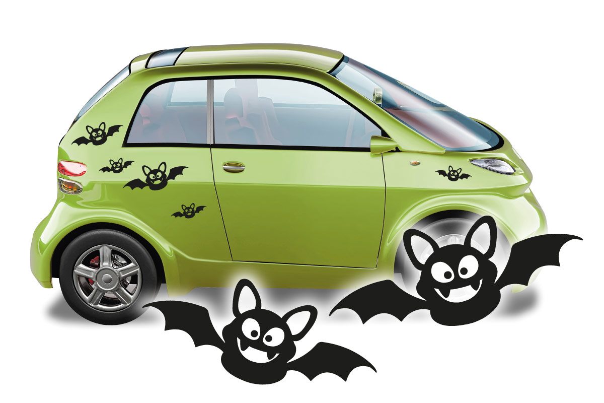 Autoaufkleber Fledermaus Auto Aufkleber Sticker Set