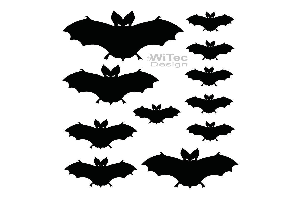 Autoaufkleber Fledermaus Aufkleber Set Sticker