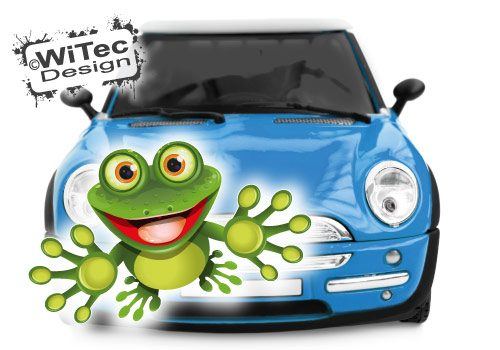 Autoaufkleber Sticker Achtung Frosch, Aufkleber Kontur, Diverses