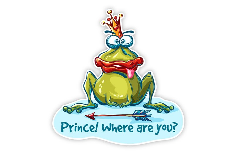 Autoaufkleber Frosch Krone Prinz lustig Fun Sticker