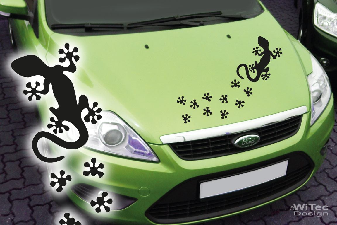 Autoaufkleber Hibiskus Auto Aufkleber Set Tattoo