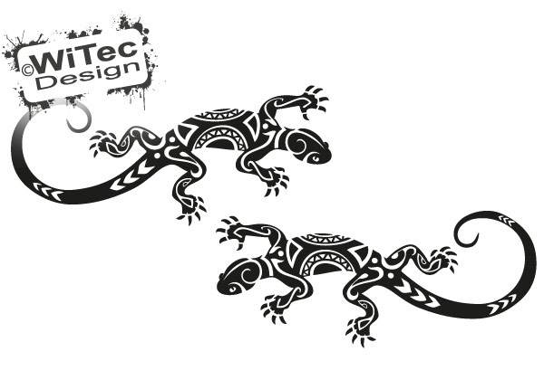 Autoaufkleber Gekko Gecko Sticker 2er Set Autoaufkleber Gekko Gecko Sticker 2er Set