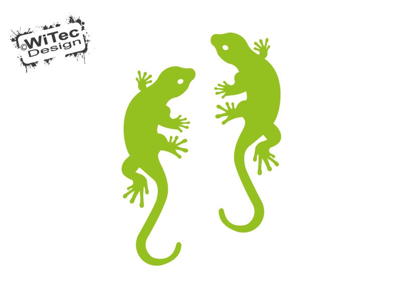 Autoaufkleber Gekko Gecko Echse 2er Aufkleber Sticker Auto Autoaufkleber Gekko Gecko Echse 2er Aufkleber Sticker Auto