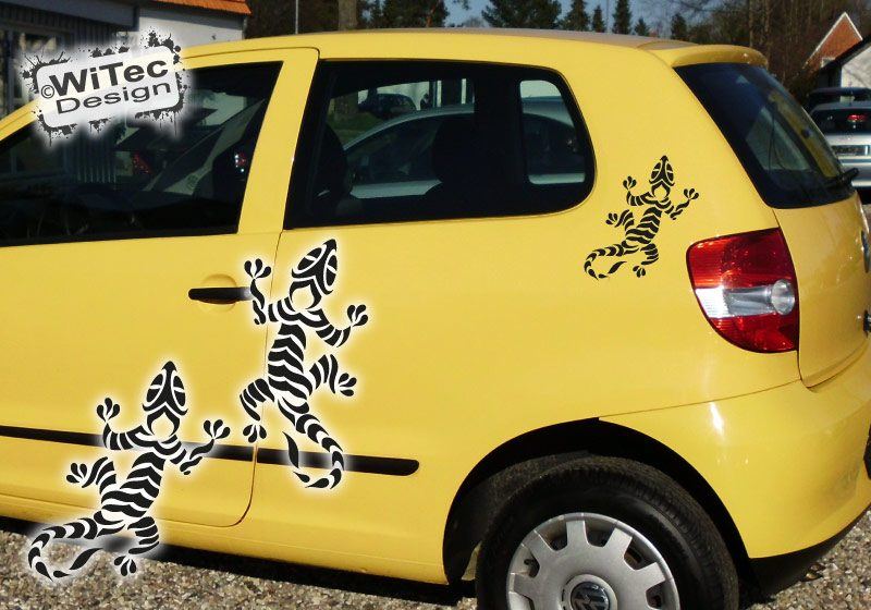 Autoaufkleber Gecko Gekko 2er Set Tribal Sticker Autoaufkleber Gecko Gekko 2er Set Tribal Sticker