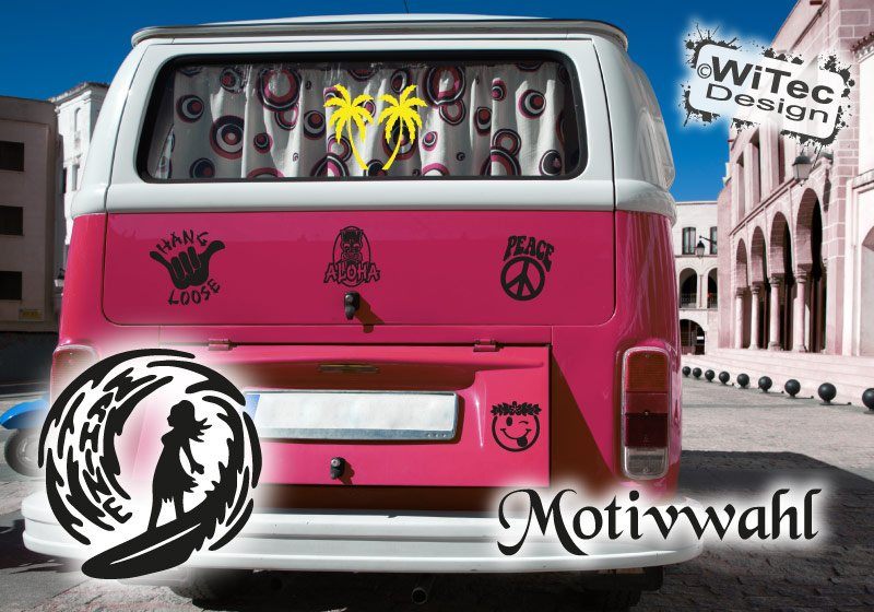 Autoaufkleber Aloha Hibiskus Hawaii Auto Aufkleber