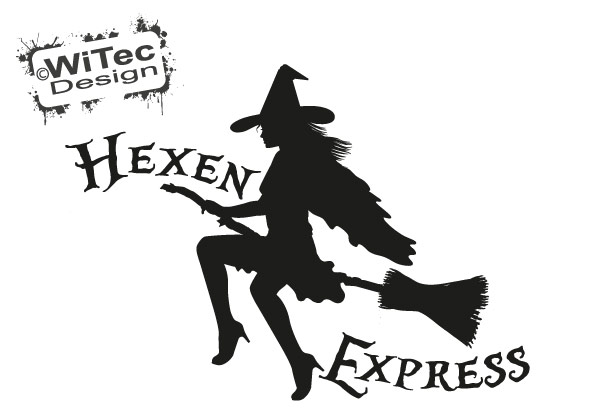 Hexen Express Auto Aufkleber