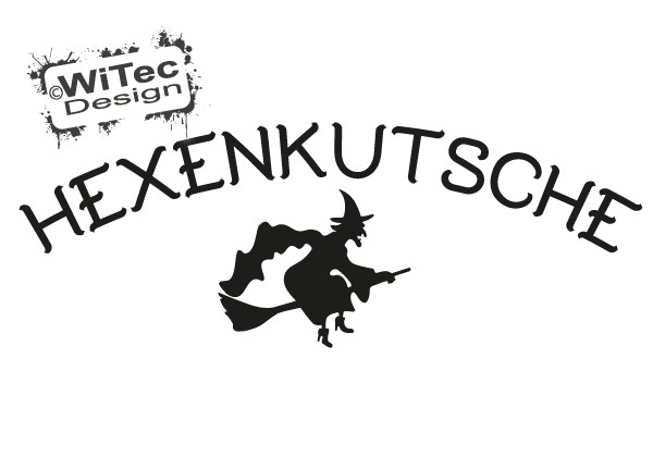 Autoaufkleber Hexenkutsche Aufkleber Hexe Hexenkutsche Hexe Autoaufkleber