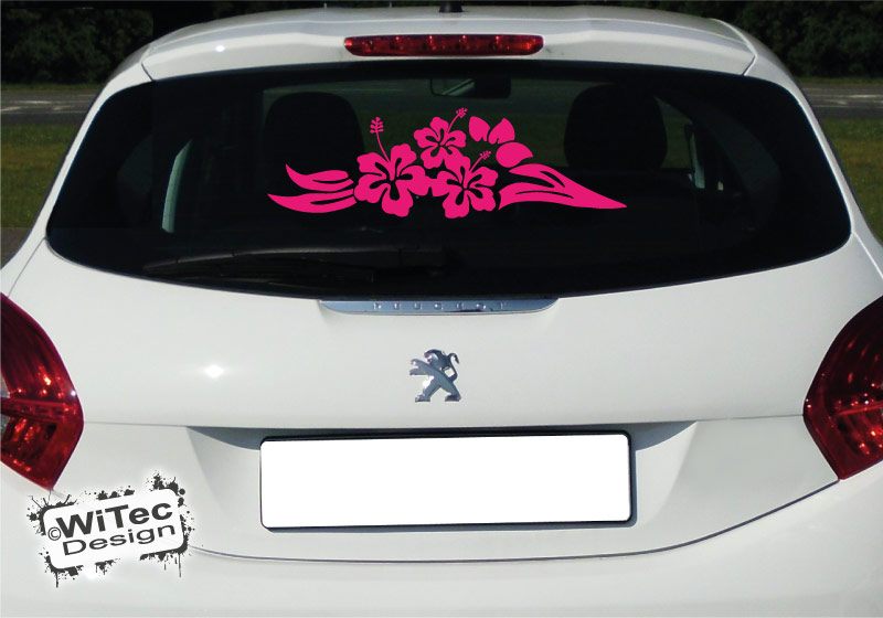 Autoaufkleber Hibiskus Hawaii Blüte Blume "Beauty" Autoaufkleber Hibiskus Hawaii Blüte Blume "Beauty"