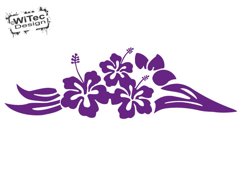 Autoaufkleber Hibiskus Hawaii Blüte Blume "Beauty" Autoaufkleber Hibiskus Hawaii Blüte Blume "Beauty"