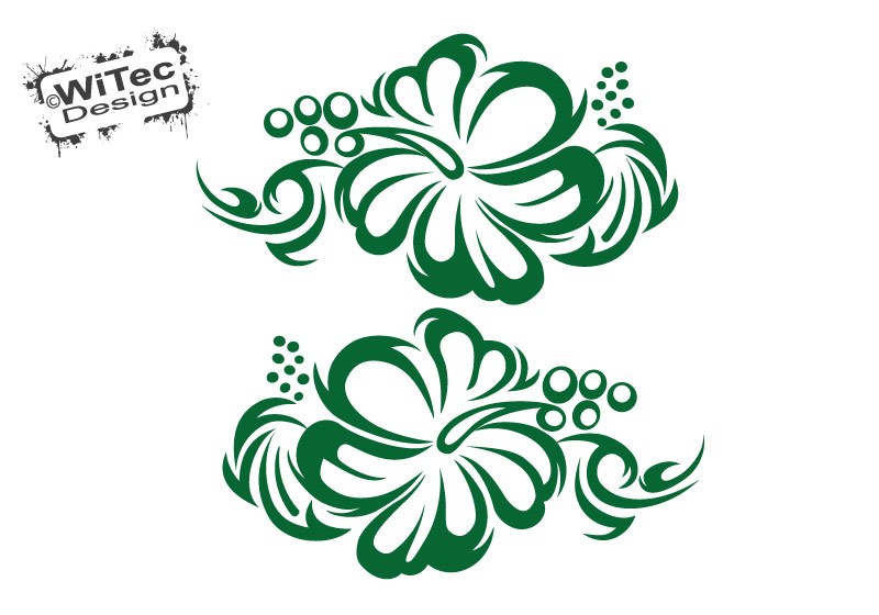 Hibiskus Hawaii Tribal Autoaufkleber Auto Aufkleber Hibiskus Hawaii Tribal Autoaufkleber Auto Aufkleber