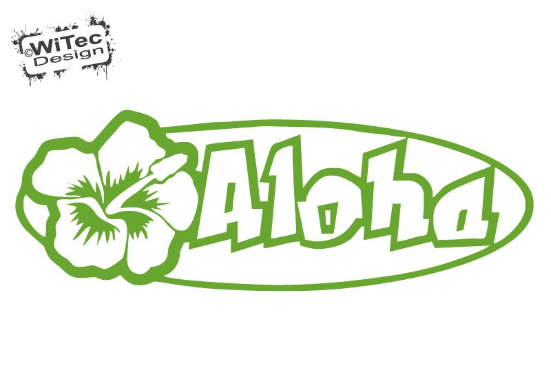 Autoaufkleber Aloha Hibiskus Hawaii Aufkleber Sticker Auto
