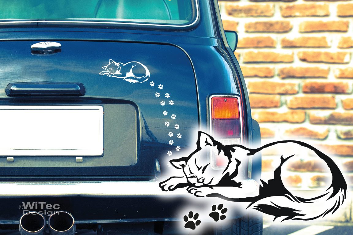 Autoaufkleber Katze Katzenpfoten Auto Aufkleber