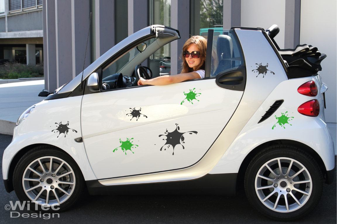 Autoaufkleber Klecks Splash Set Auto Aufkleber Sticker Auto aufkleber Klecks Splash Set Autoaufkleber Sticker