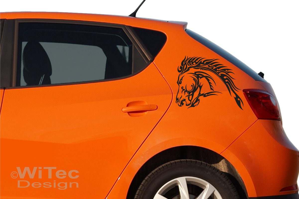 Autoaufkleber Pferd Tribal Auto Aufkleber Motorhaube Tattoo Autoaufkleber Pferd Tribal Auto Aufkleber Tattoo