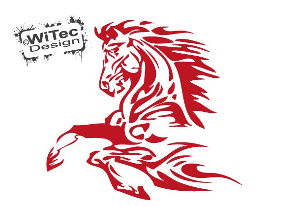 Autoaufkleber Pferd Tribal Pferd Tribal Autoaufkleber